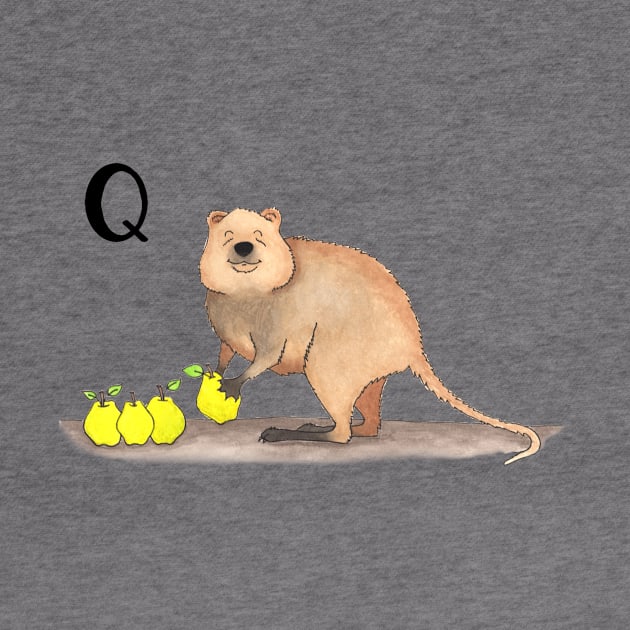 Q is for Quokka by thewatercolorwood